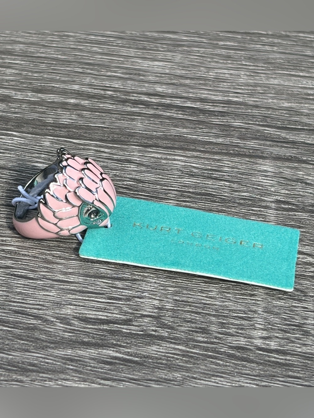 Kurt Geiger London Enamel Eagle Head Cocktail Ring